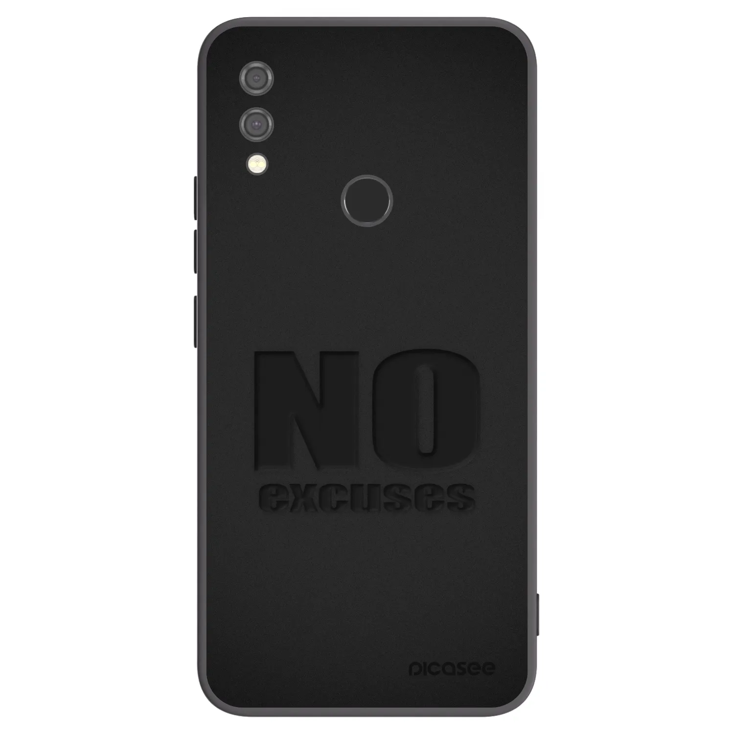 Picasee silikonový černý obal pro Xiaomi Redmi Note 7 - No Excuses