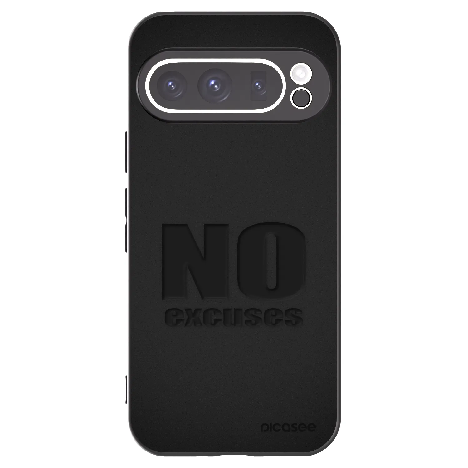 Picasee silikonový černý obal pro Google Pixel 9 Pro - No Excuses