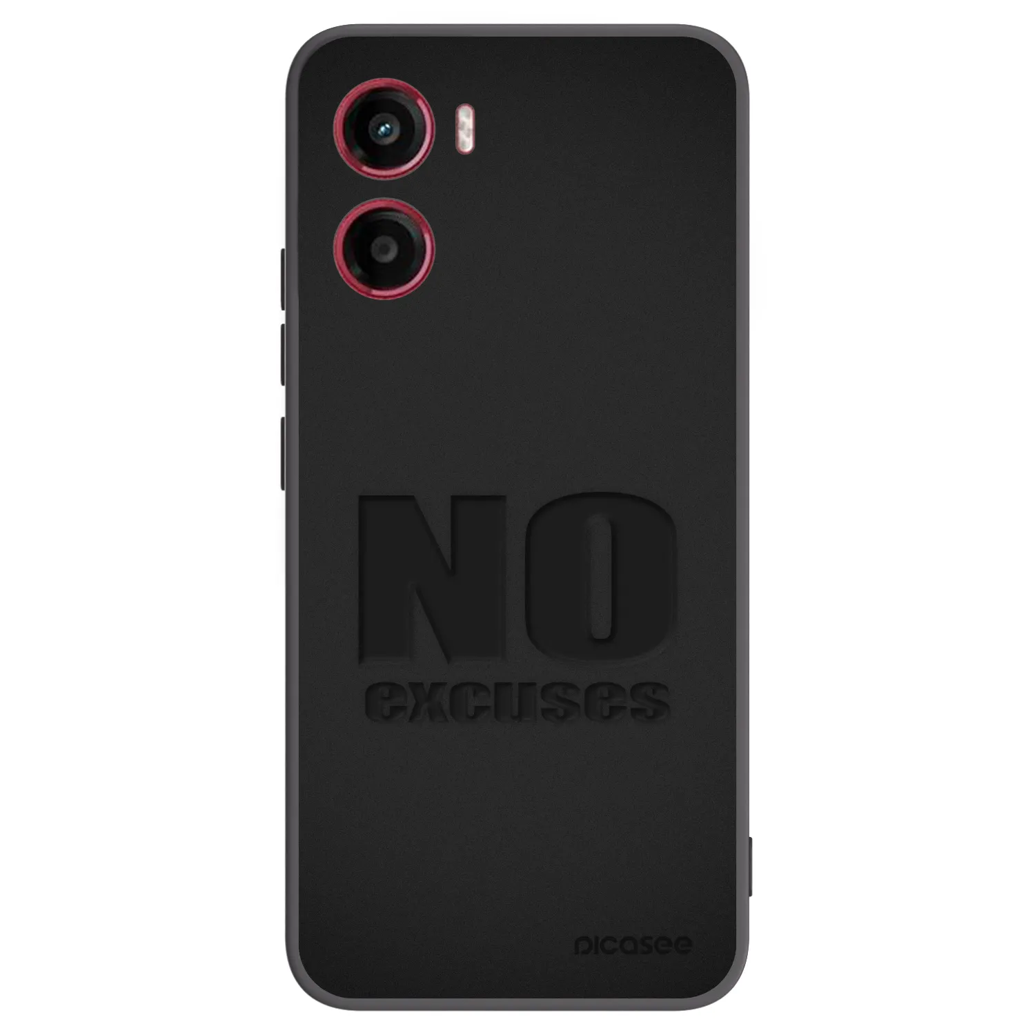 Picasee silikonový černý obal pro Motorola Moto G05 - No Excuses