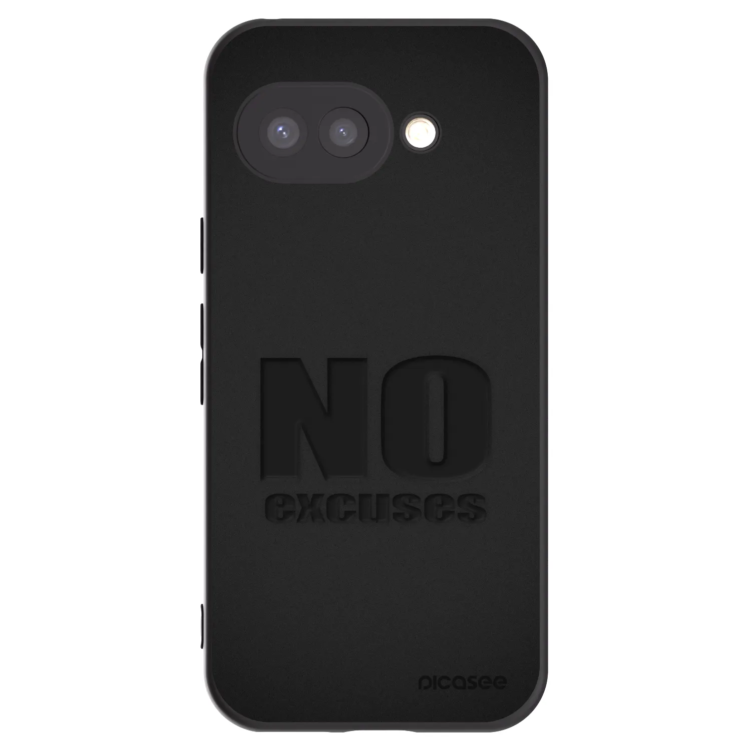 Picasee silikonový černý obal pro Google Pixel 9a - No Excuses