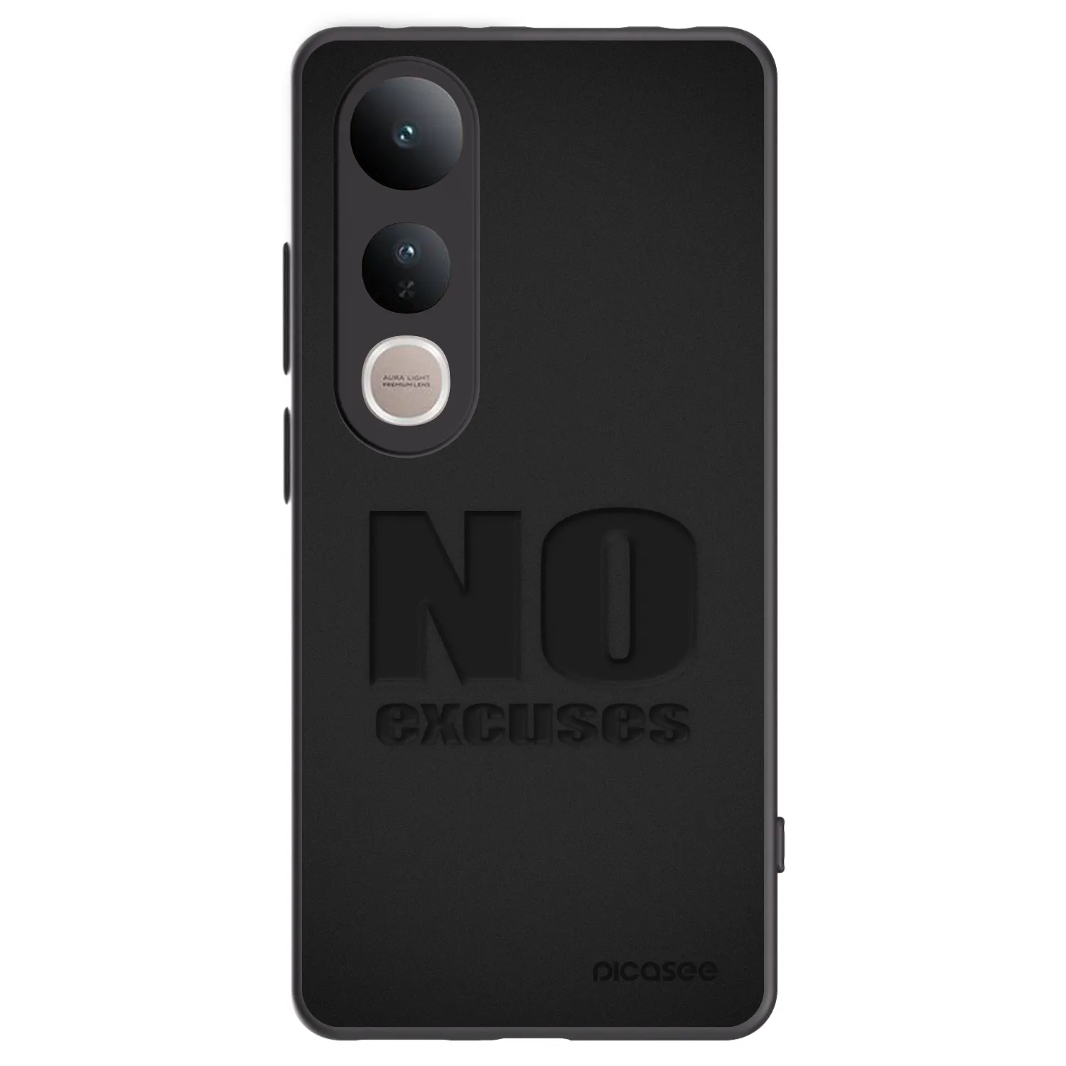 Picasee silikonový černý obal pro Vivo V50 Lite 5G - No Excuses