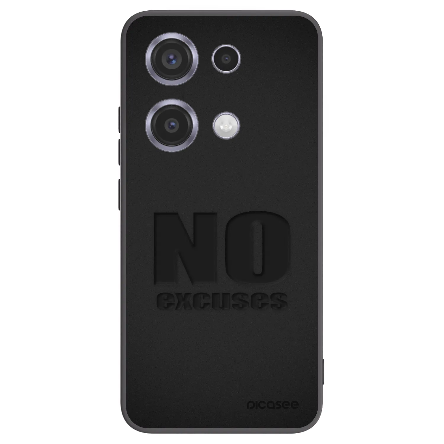 Picasee silikonový černý obal pro Xiaomi Redmi Note 14S - No Excuses