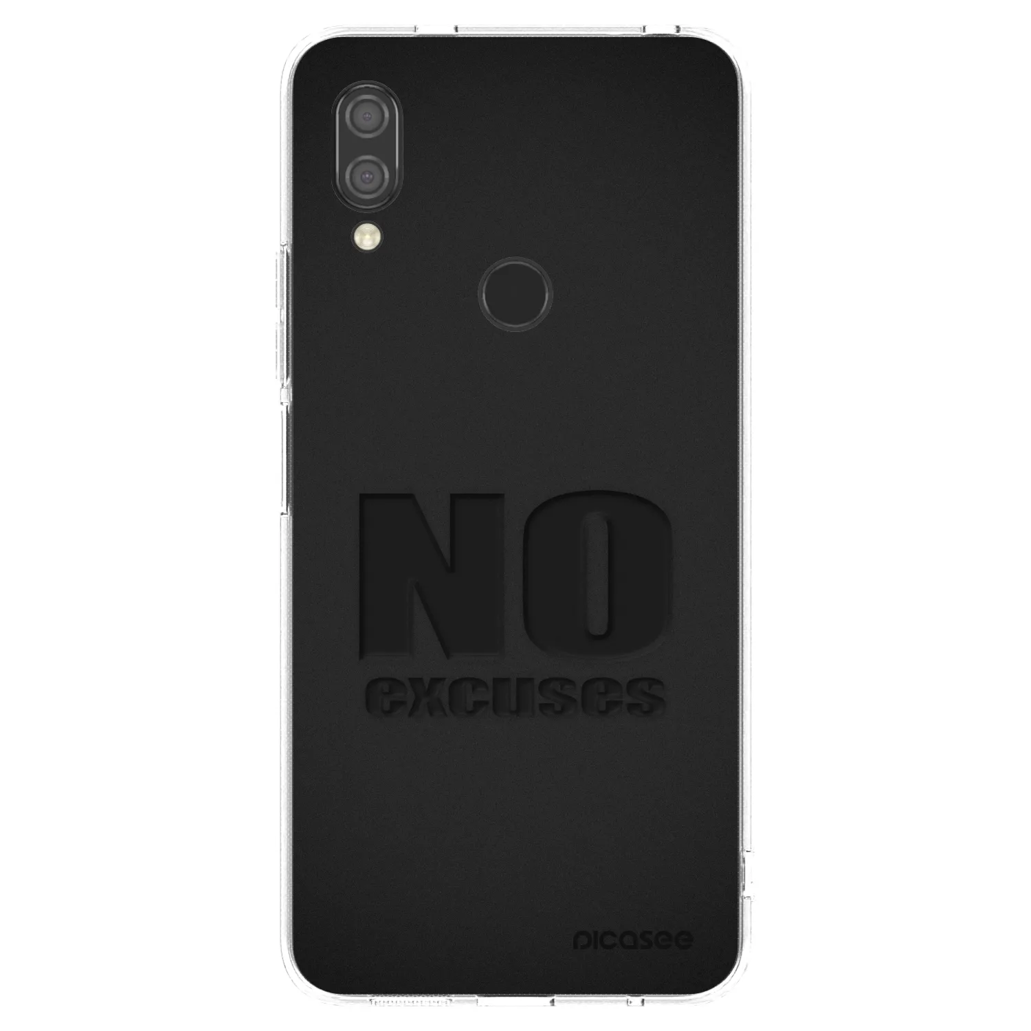 Picasee silikonový průhledný obal pro Xiaomi Redmi 7 - No Excuses