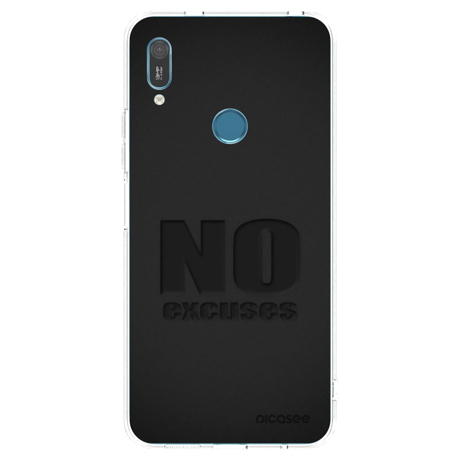 Picasee silikonový průhledný obal pro Huawei Y6 2019 - No Excuses