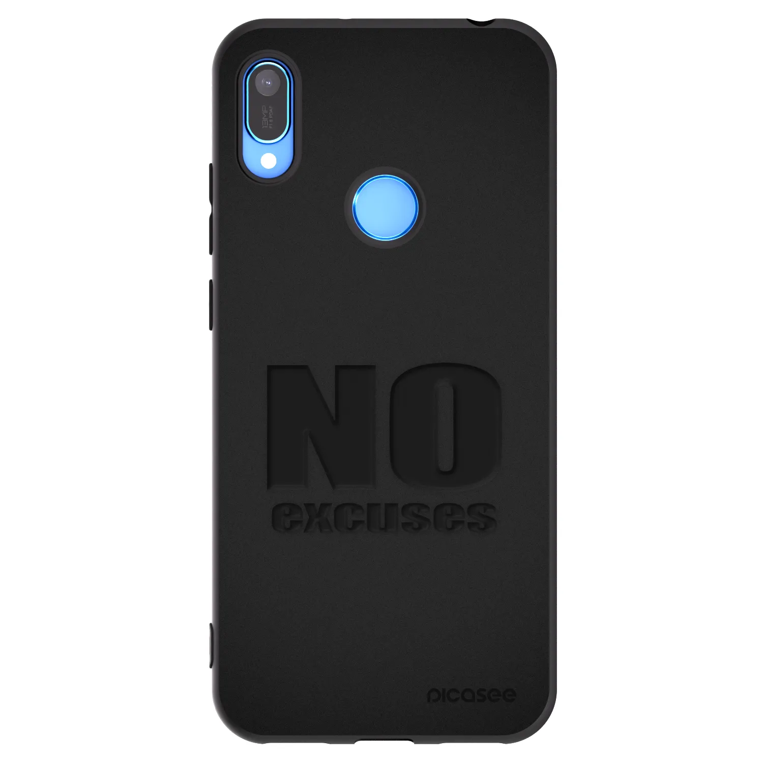 Picasee silikonový černý obal pro Huawei Y6 2019 - No Excuses