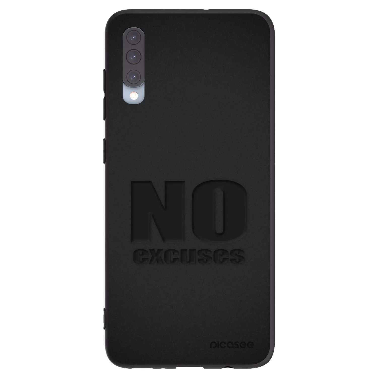 Picasee silikonový černý obal pro Samsung Galaxy A70 A705F - No Excuses
