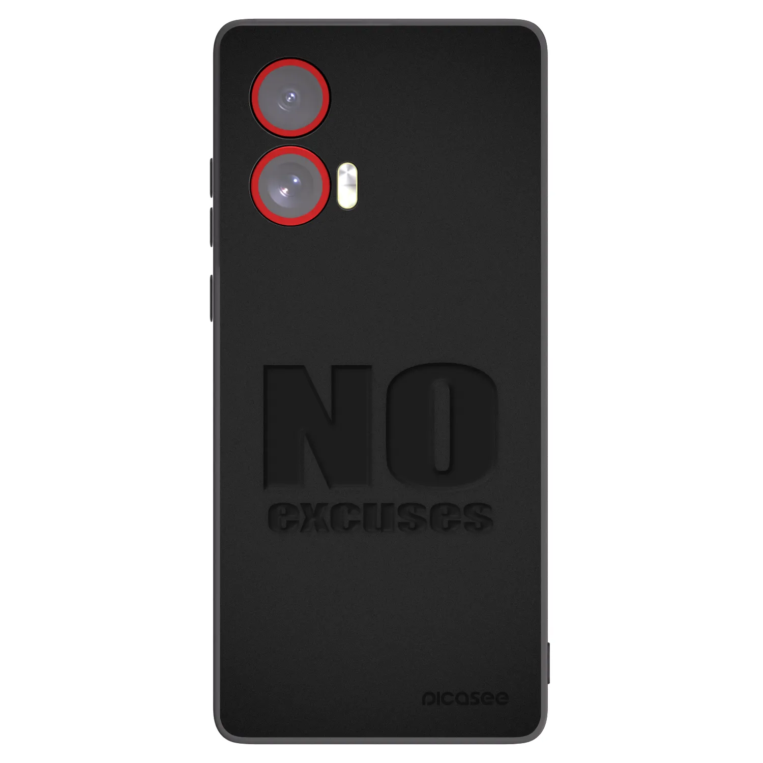 Picasee silikonový černý obal pro Motorola Edge 50 Fusion - No Excuses