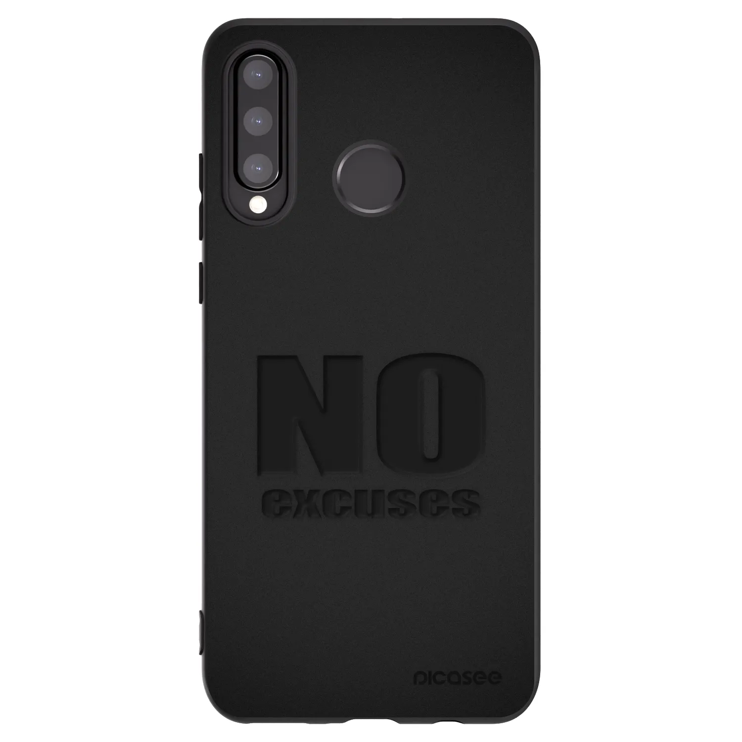 Picasee silikonový černý obal pro Huawei P30 Lite - No Excuses