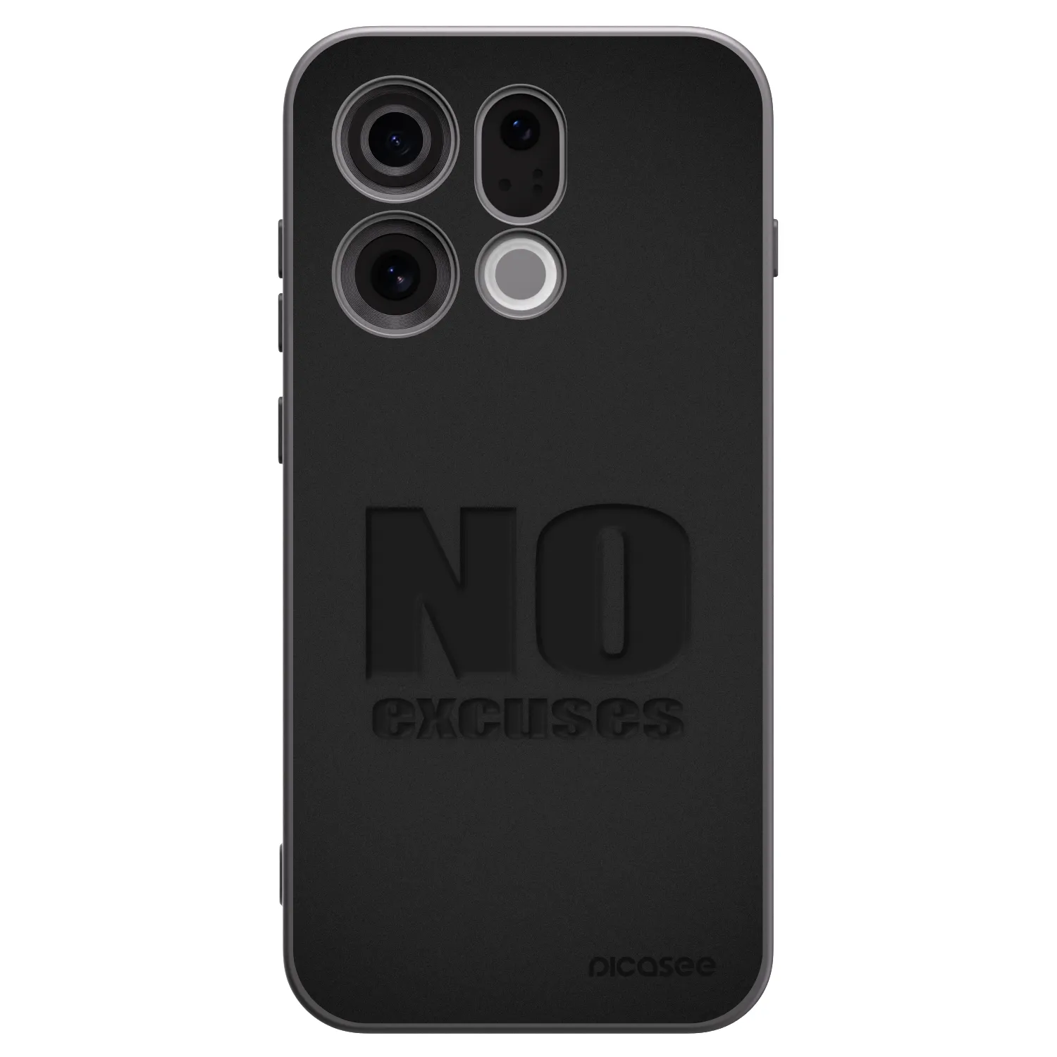 Picasee silikonový černý obal pro OPPO Find X9 - No Excuses