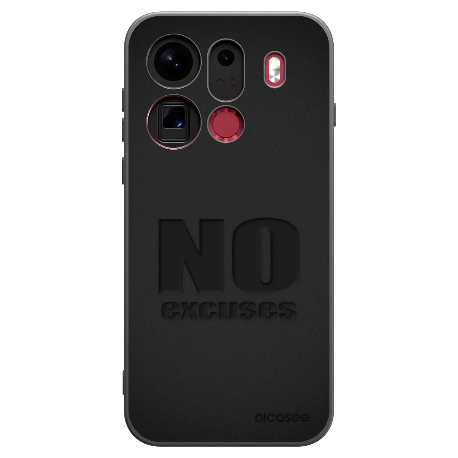 Picasee silikonový černý obal pro OPPO Find X9 Pro - No Excuses
