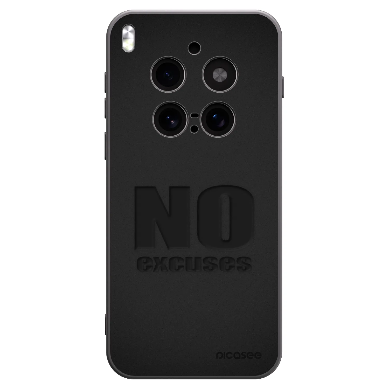 Picasee silikonový černý obal pro Vivo X300 Pro - No Excuses