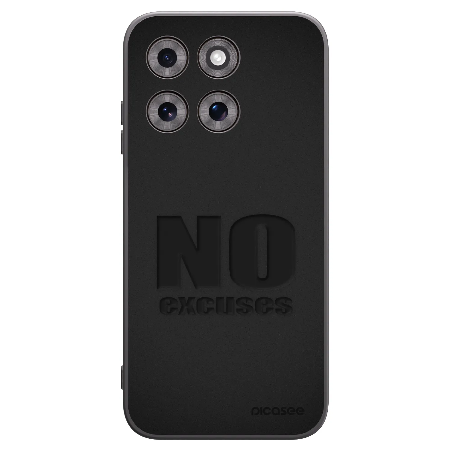 Picasee silikonový černý obal pro Motorola Moto G77 - No Excuses