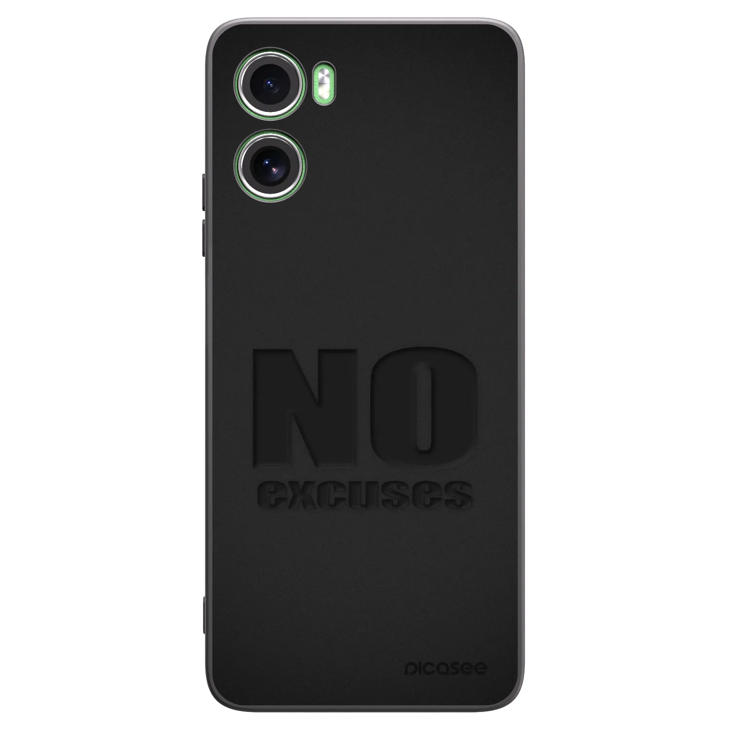 Picasee silikonový černý obal pro Motorola Moto G06 - No Excuses