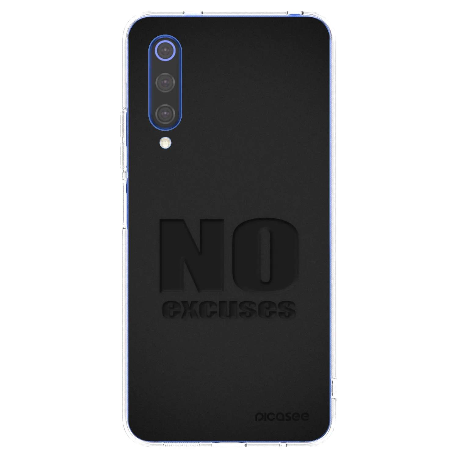 Picasee silikonový průhledný obal pro Xiaomi Mi 9 SE - No Excuses