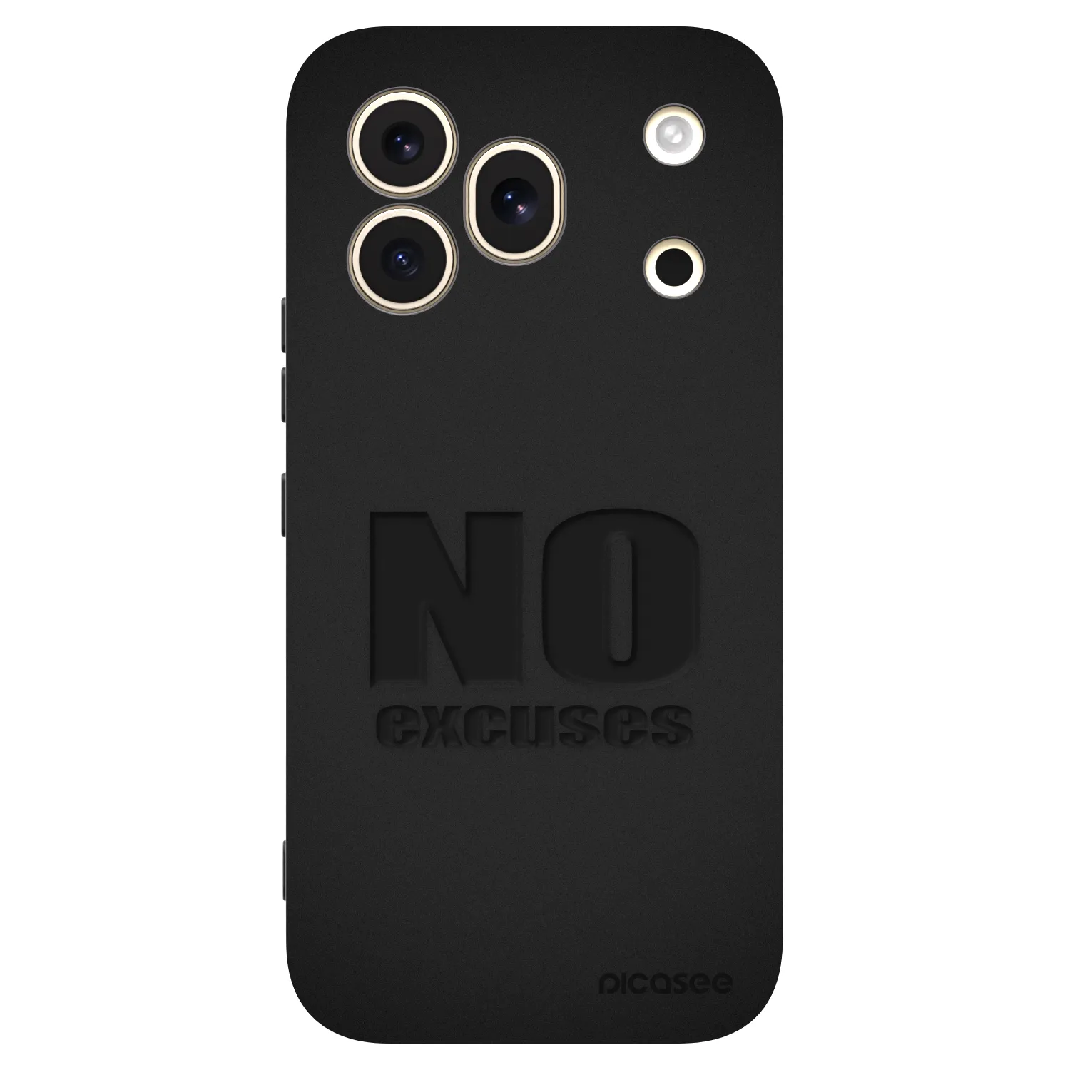Picasee silikonový černý obal pro Honor 600 Pro - No Excuses