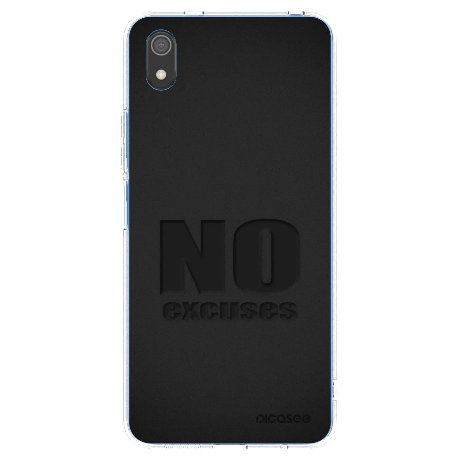 Picasee silikonový průhledný obal pro Xiaomi Redmi 7A - No Excuses