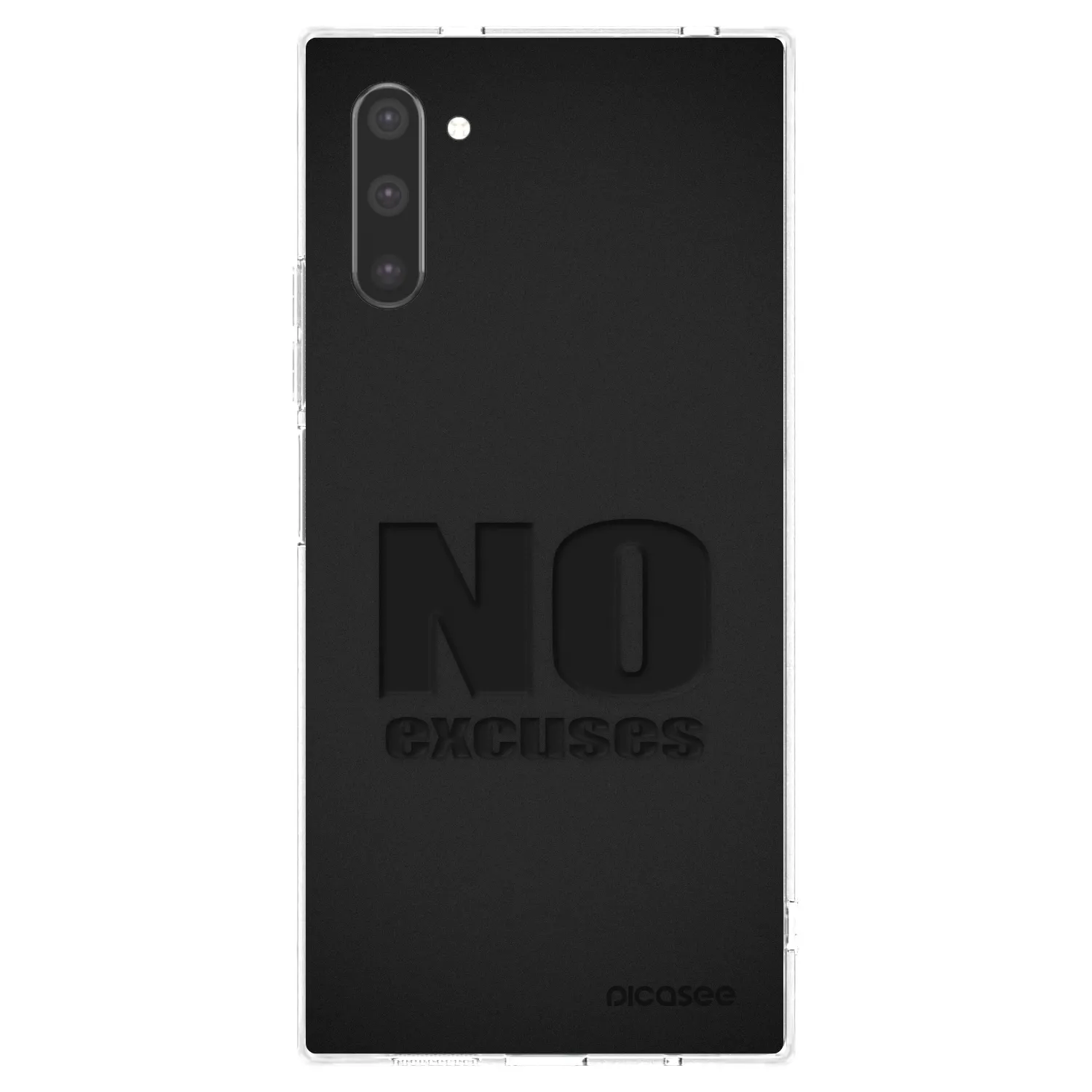 Picasee silikonový průhledný obal pro Samsung Galaxy Note 10 N970F - No Excuses