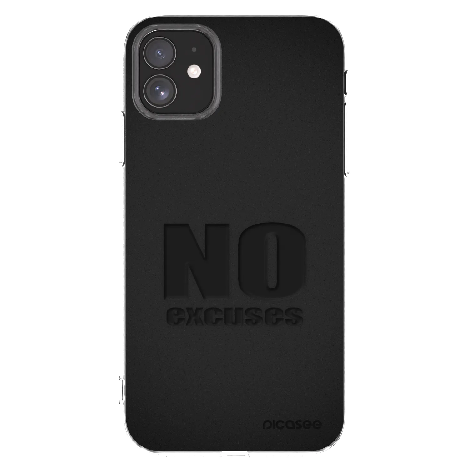 Picasee silikonový průhledný obal pro Apple iPhone 11 - No Excuses