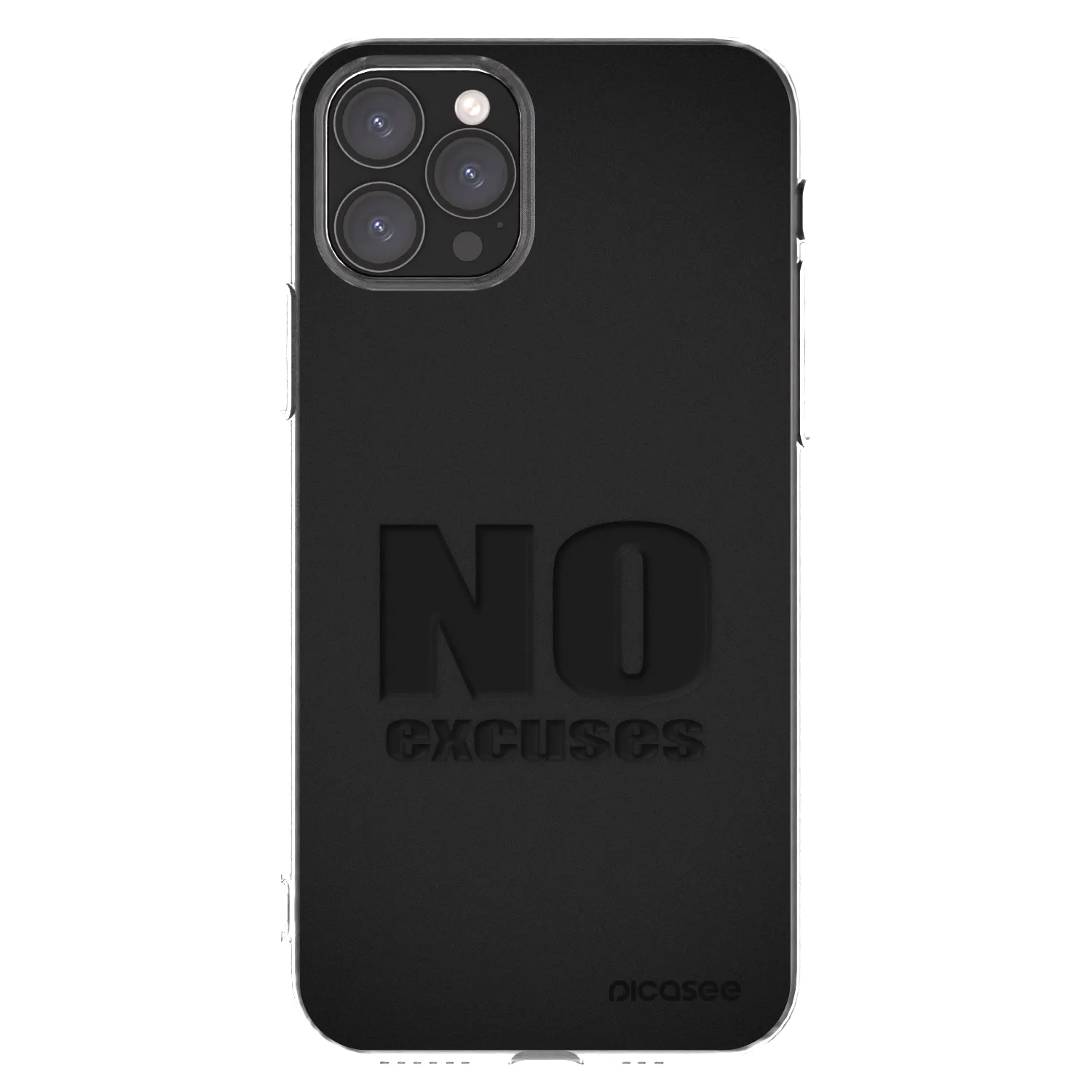 Picasee silikonový průhledný obal pro Apple iPhone 11 Pro - No Excuses
