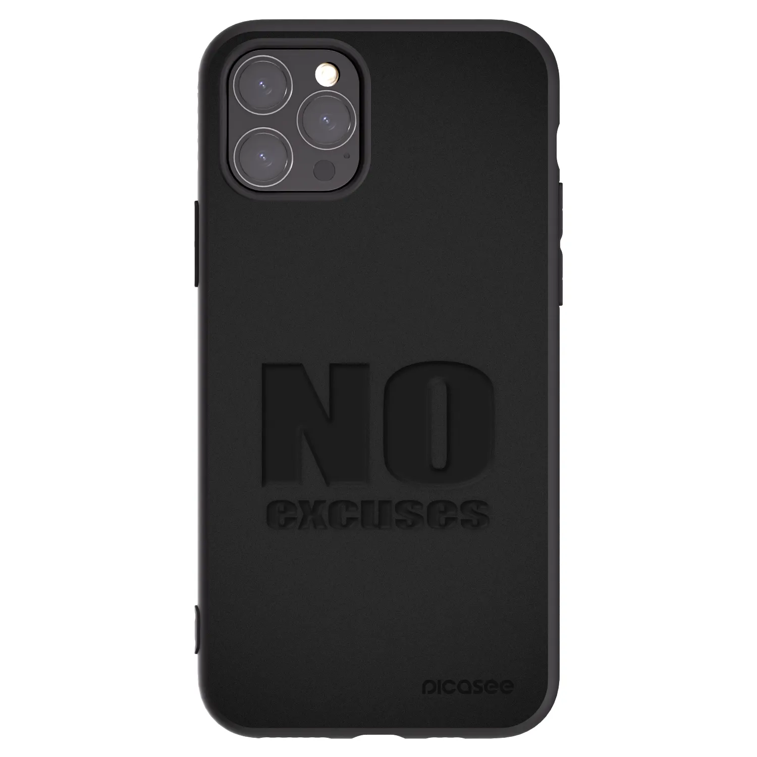 Picasee silikonový černý obal pro Apple iPhone 11 Pro - No Excuses