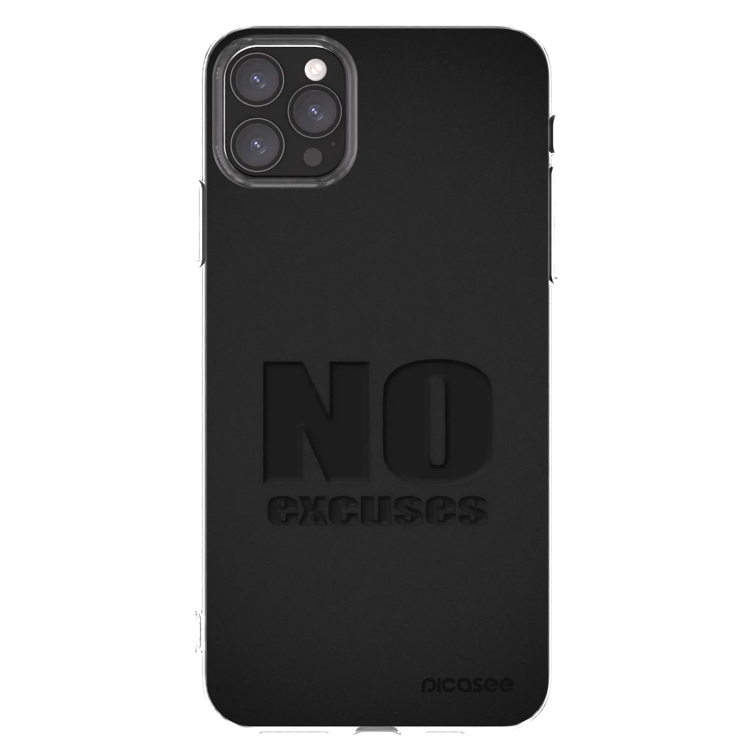 Picasee silikonový průhledný obal pro Apple iPhone 11 Pro Max - No Excuses
