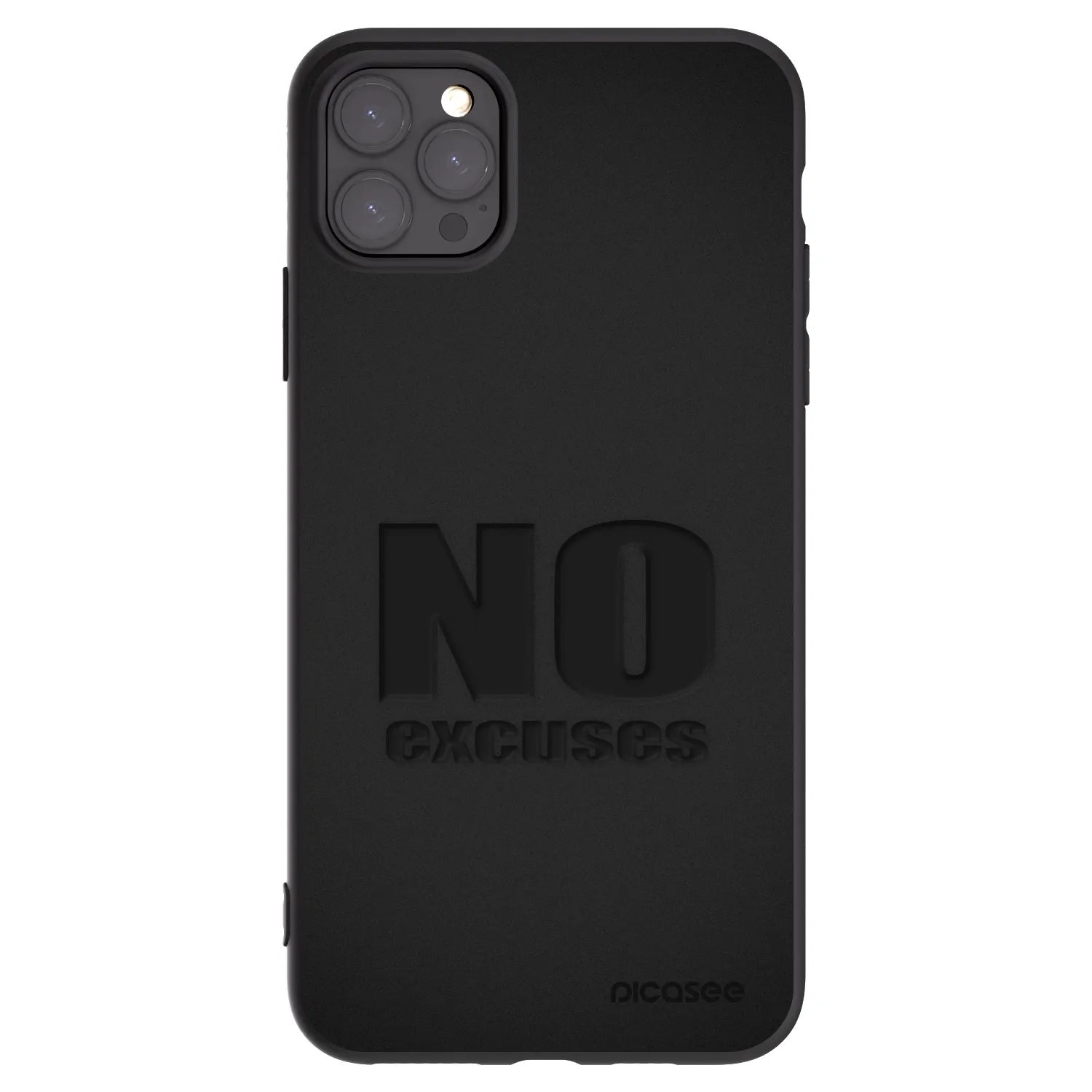 Picasee silikonový černý obal pro Apple iPhone 11 Pro Max - No Excuses