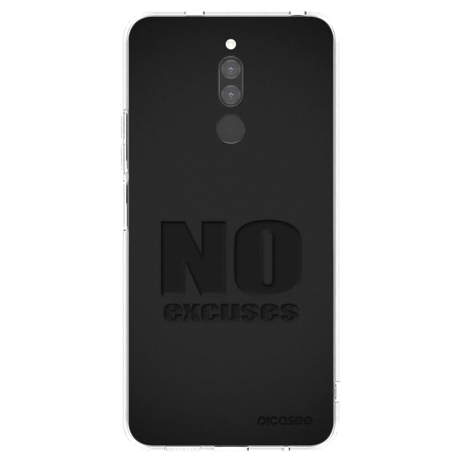 Picasee silikonový průhledný obal pro Xiaomi Redmi 8 - No Excuses