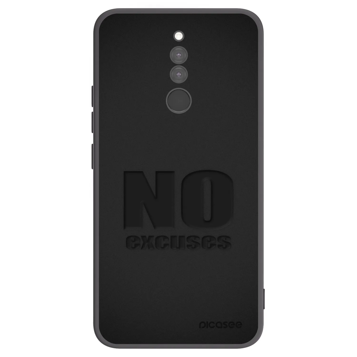 Picasee silikonový černý obal pro Xiaomi Redmi 8 - No Excuses