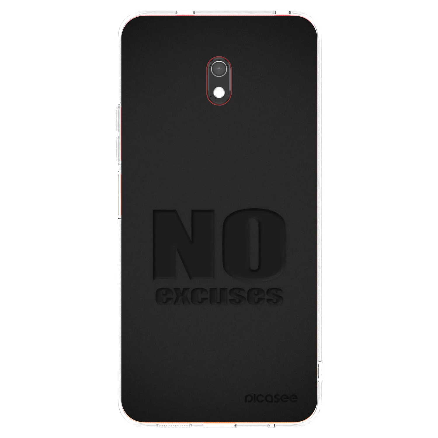 Picasee silikonový průhledný obal pro Xiaomi Redmi 8A - No Excuses