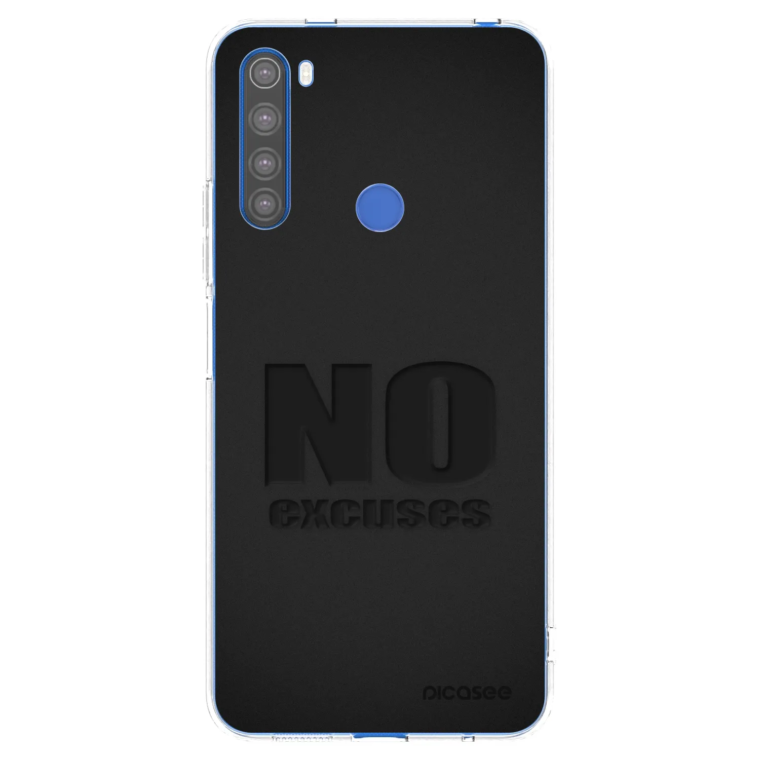 Picasee silikonový průhledný obal pro Xiaomi Redmi Note 8T - No Excuses