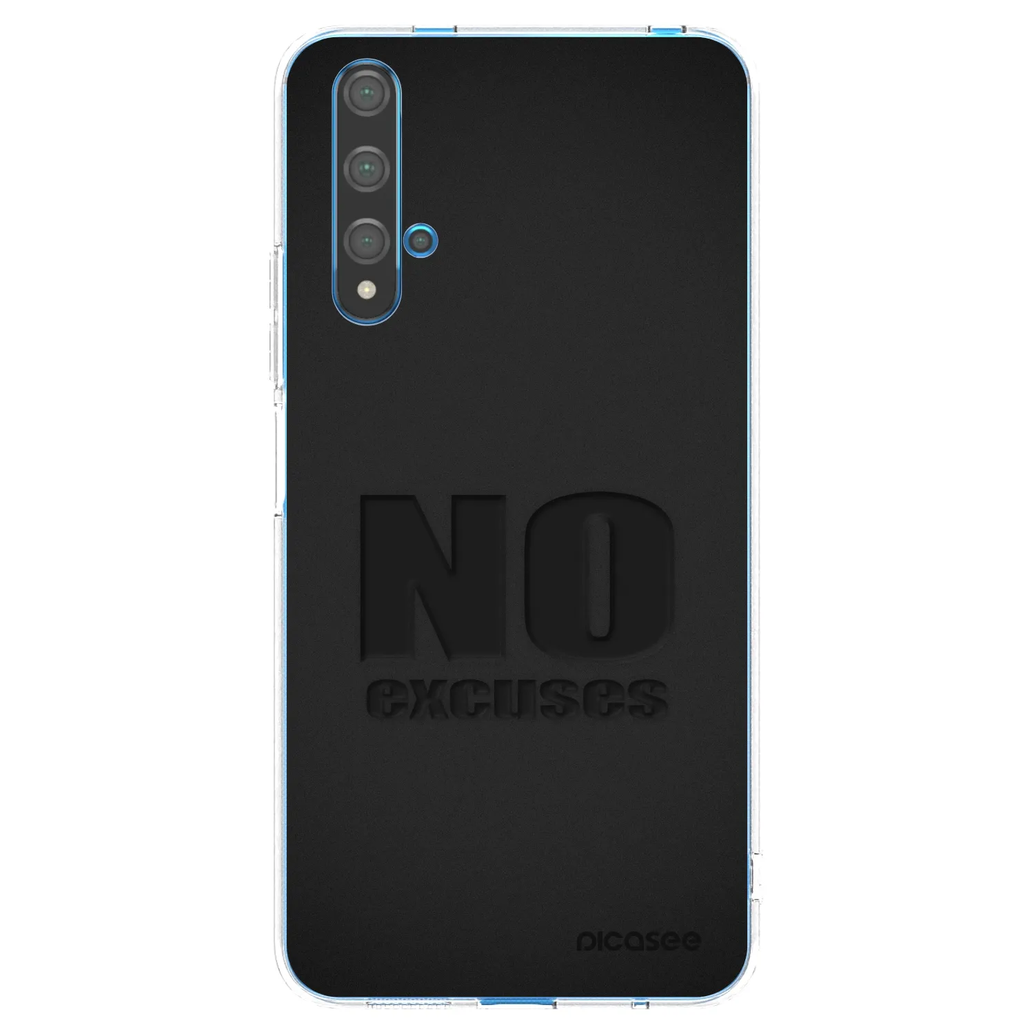 Picasee silikonový průhledný obal pro Huawei Nova 5T - No Excuses