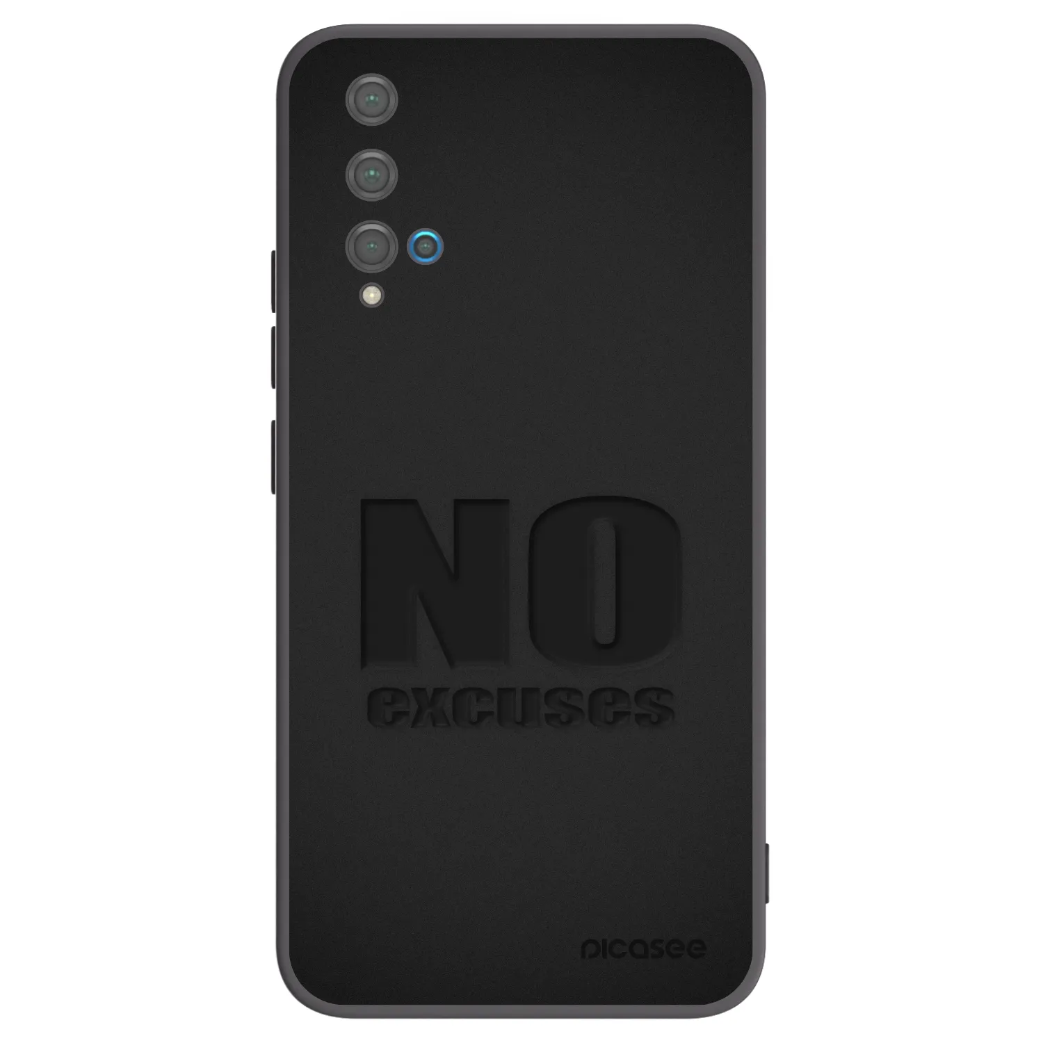 Picasee silikonový černý obal pro Huawei Nova 5T - No Excuses