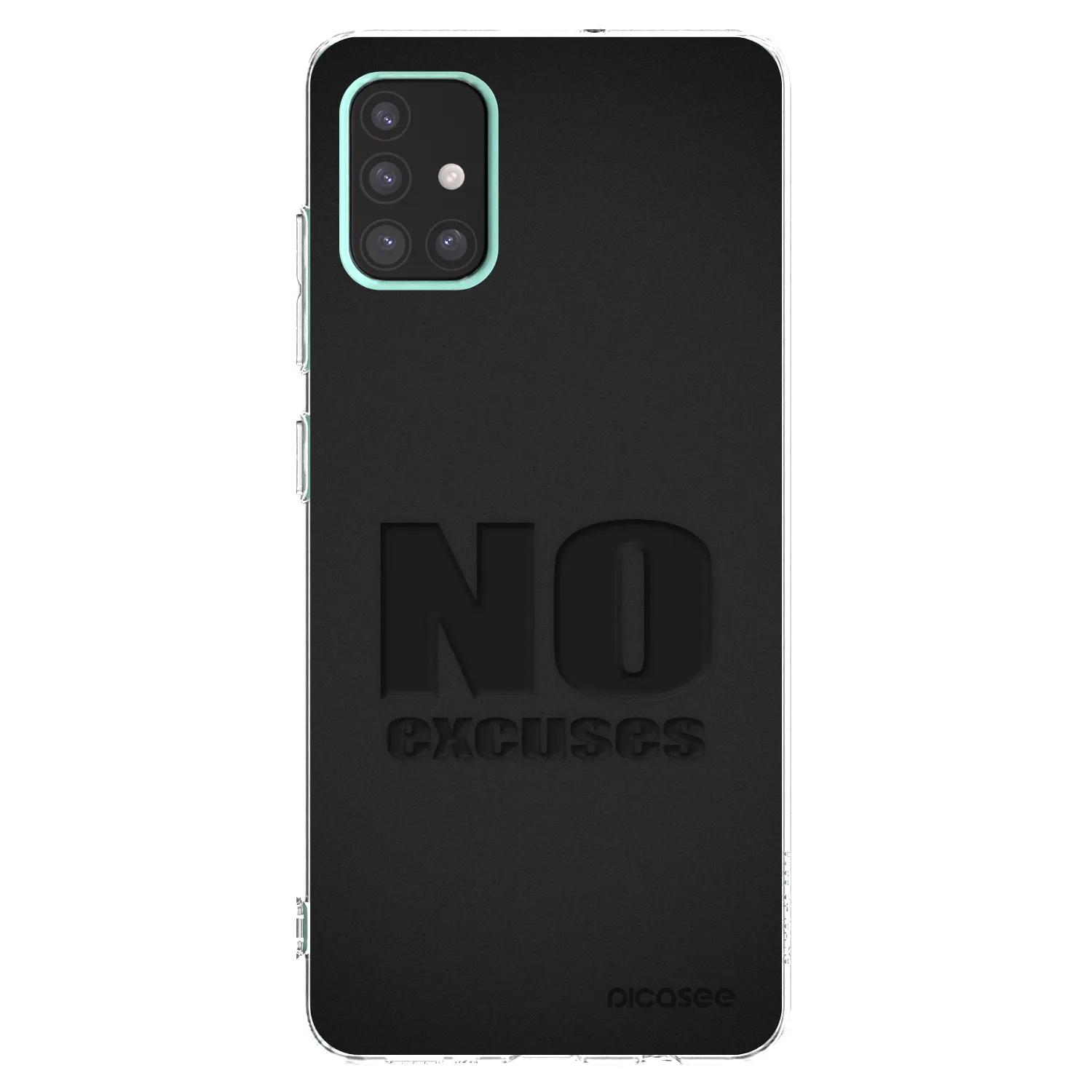 Picasee silikonový průhledný obal pro Samsung Galaxy A51 A515F - No Excuses