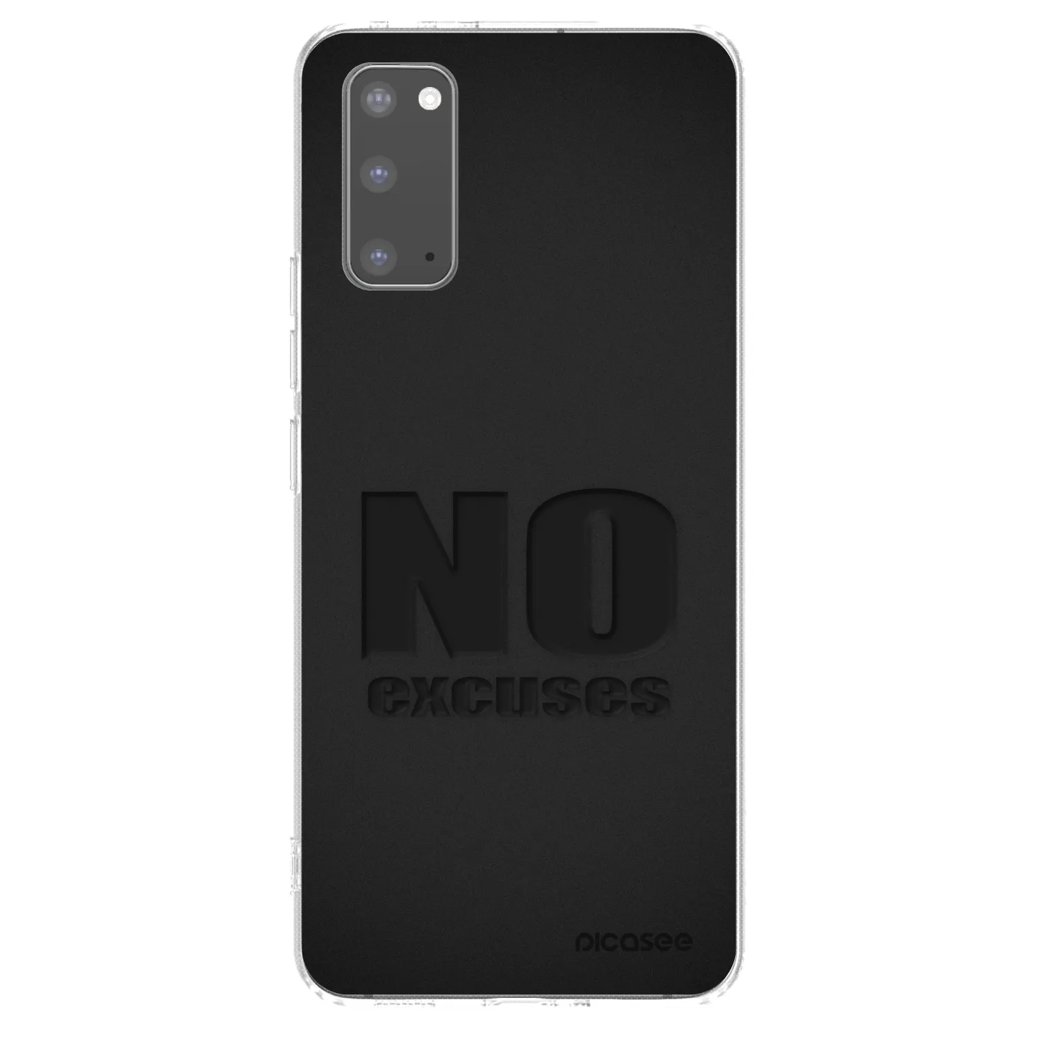 Picasee silikonový průhledný obal pro Samsung Galaxy S20 G980F - No Excuses