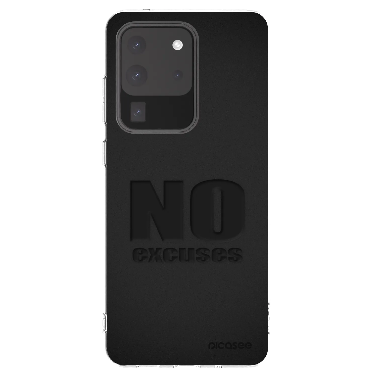 Picasee silikonový průhledný obal pro Samsung Galaxy S20 Ultra 5G G988F - No Excuses