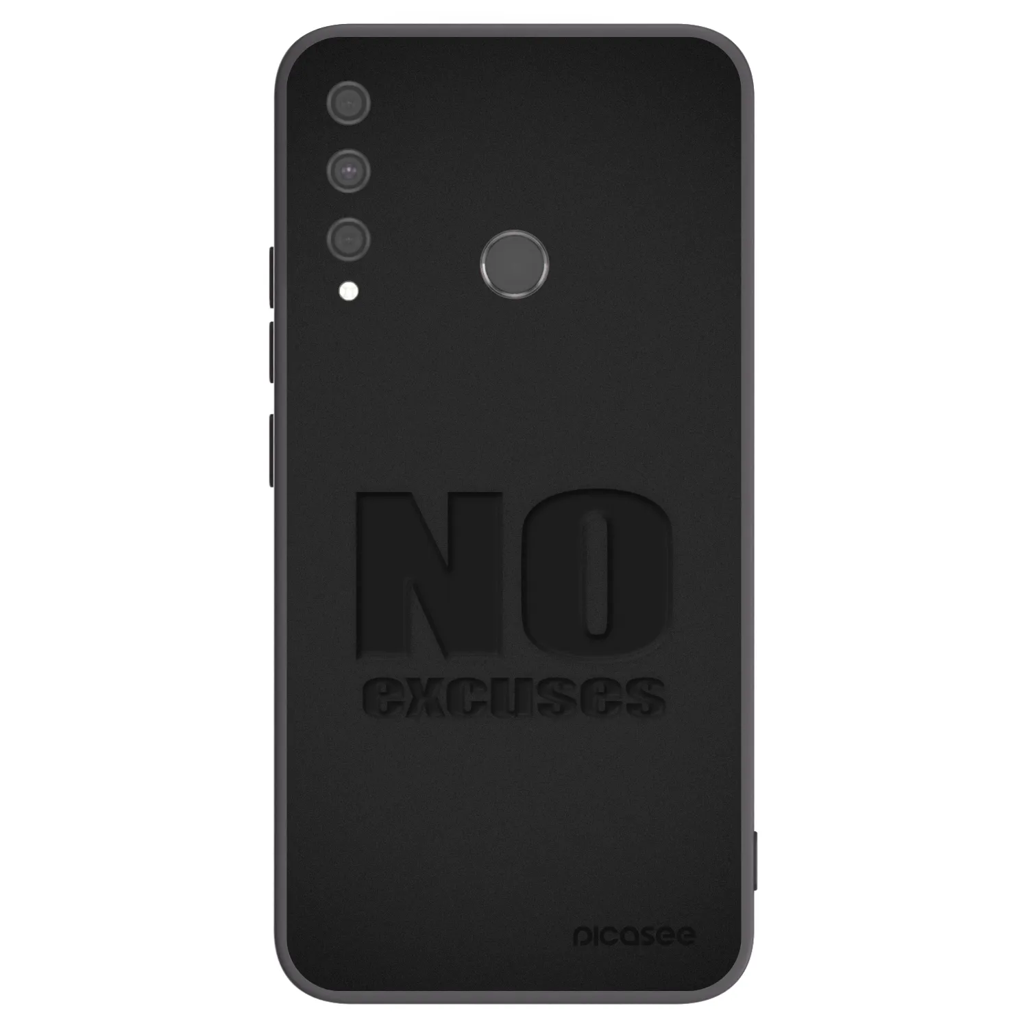 Picasee silikonový černý obal pro Huawei P40 Lite E - No Excuses