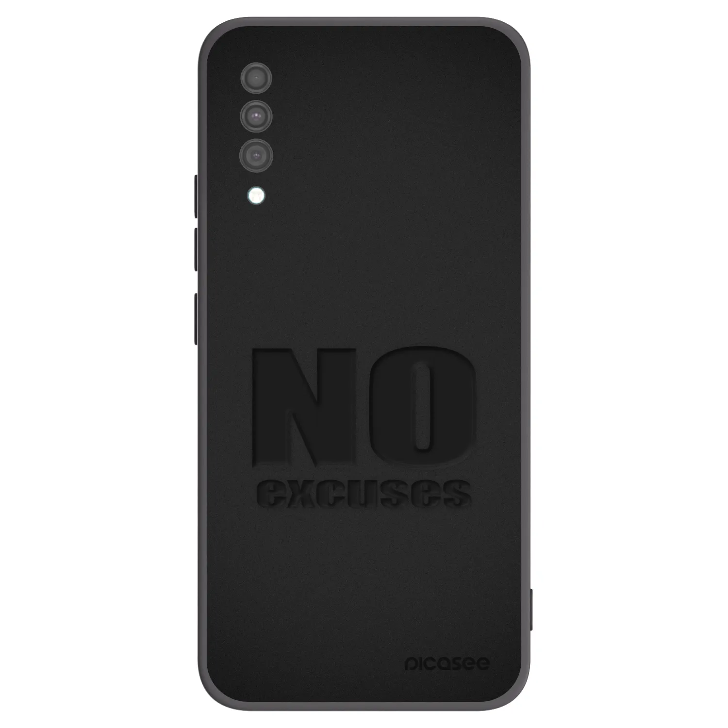 Picasee silikonový černý obal pro Samsung Galaxy A30s A307F - No Excuses