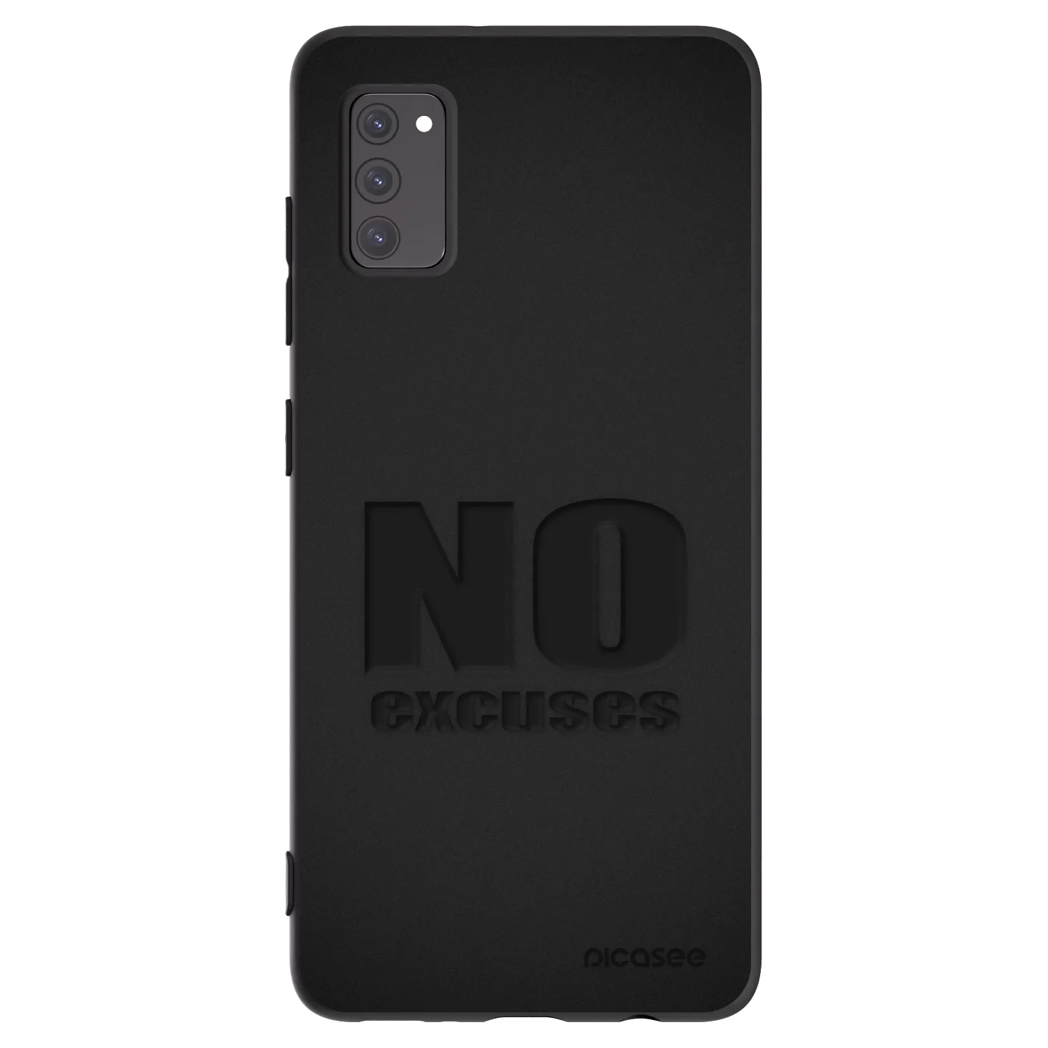 Picasee silikonový černý obal pro Samsung Galaxy A41 A415F - No Excuses