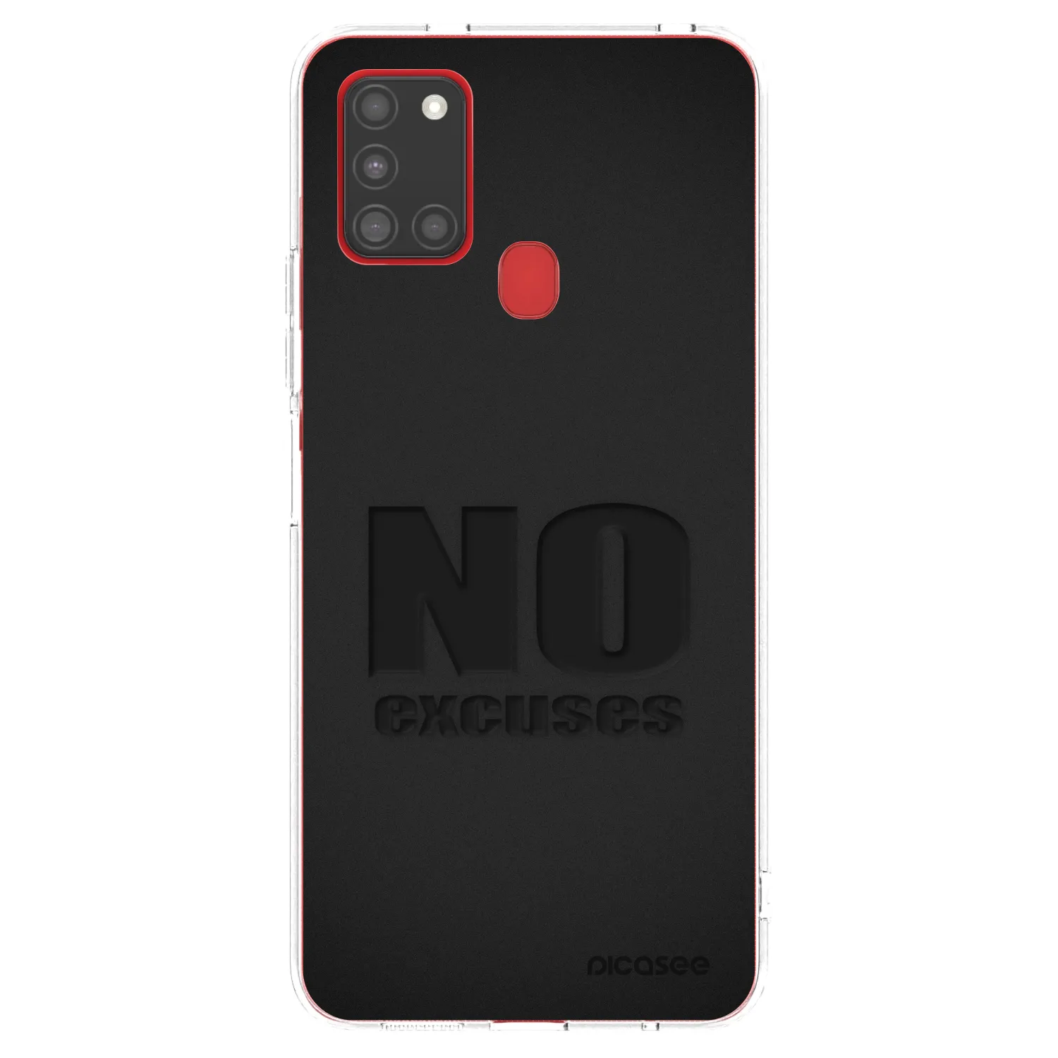 Picasee silikonový průhledný obal pro Samsung Galaxy A21s - No Excuses