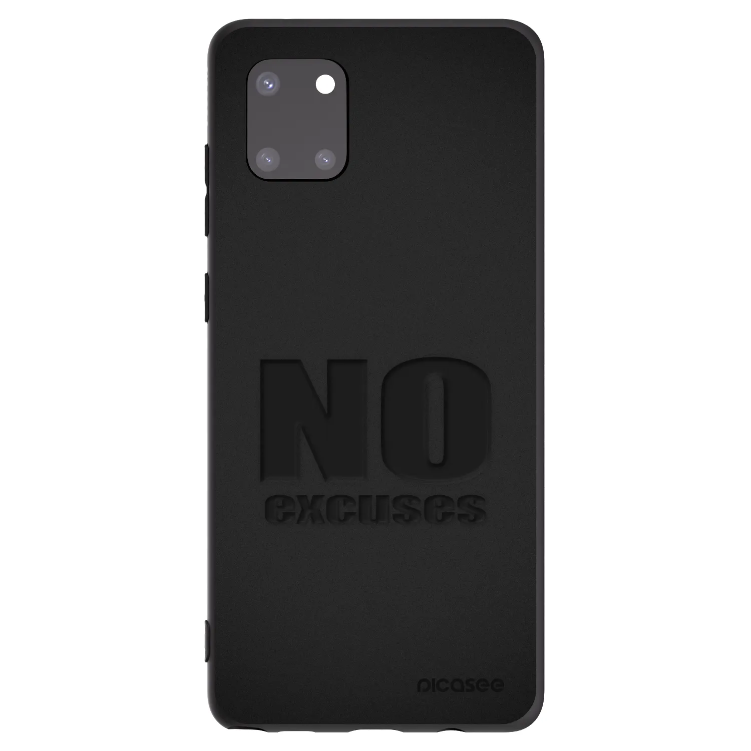 Picasee silikonový černý obal pro Samsung Galaxy Note 10 Lite N770F - No Excuses