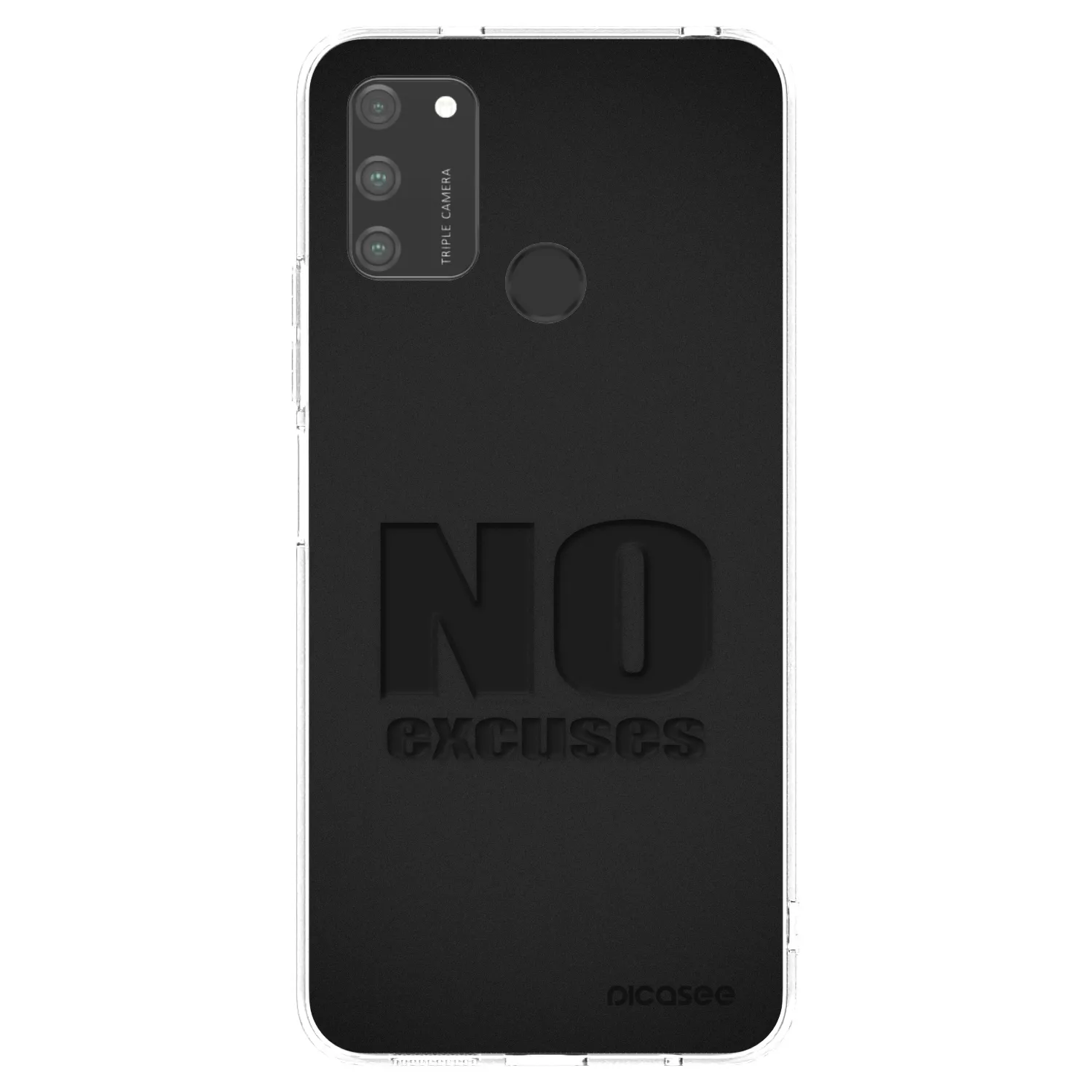 Picasee silikonový průhledný obal pro Honor 9A - No Excuses