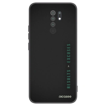 Picasee silikonový černý obal pro Xiaomi Redmi 9 - Results x Excuses