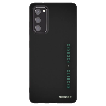 Picasee silikonový černý obal pro Samsung Galaxy S20 FE - Results x Excuses