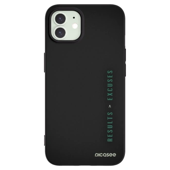 Picasee silikonový černý obal pro Apple iPhone 12 - Results x Excuses