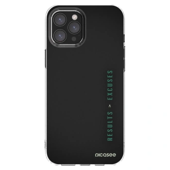 Picasee silikonový průhledný obal pro Apple iPhone 12 Pro Max - Results x Excuses