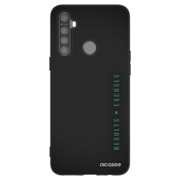 Picasee silikonový černý obal pro Realme 6i - Results x Excuses