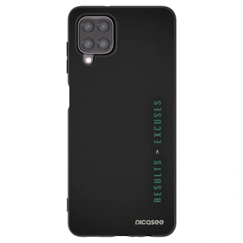 Picasee silikonový černý obal pro Samsung Galaxy A12 A125F - Results x Excuses