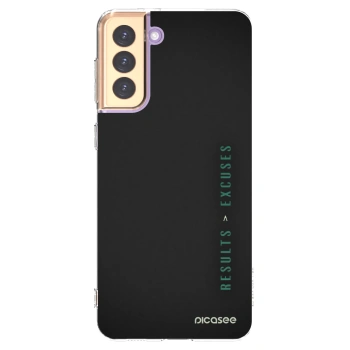 Picasee silikonový průhledný obal pro Samsung Galaxy S21+ 5G G996F - Results x Excuses