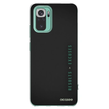 Picasee silikonový průhledný obal pro Xiaomi Redmi Note 10 Pro - Results x Excuses