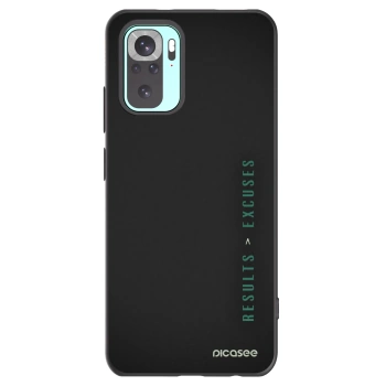 Picasee silikonový černý obal pro Xiaomi Redmi Note 10 Pro - Results x Excuses